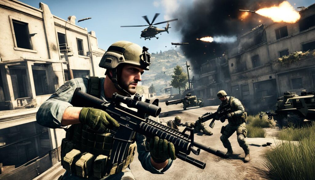 Arma 4 features including destructible environments and advanced weapon mechanics