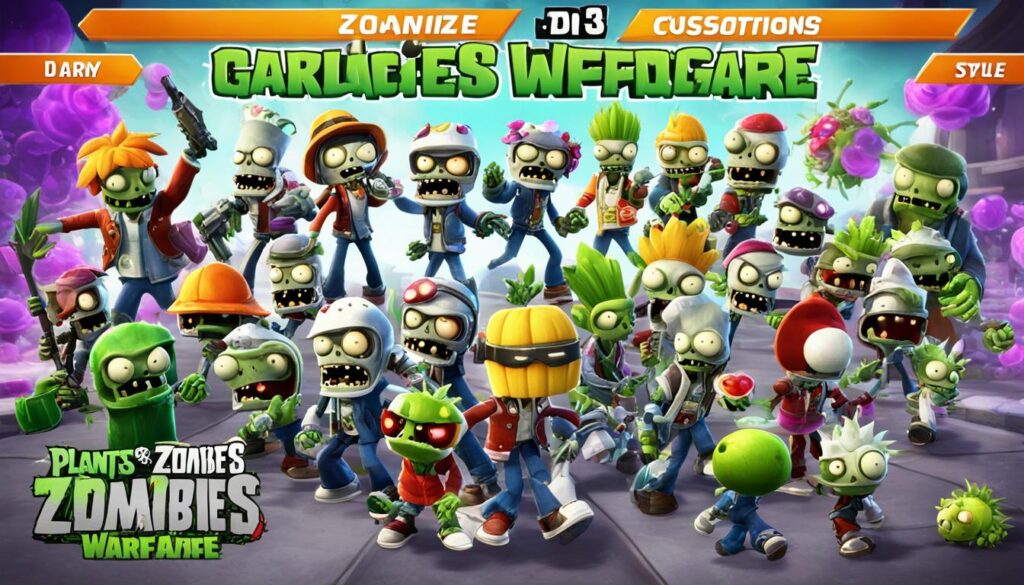 character customization options in plants vs zombies garden warfare 3